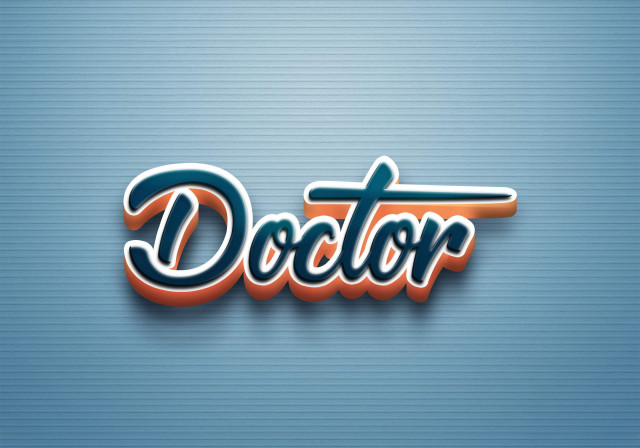 Free photo of Cursive Name DP: Doctor