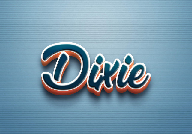 Free photo of Cursive Name DP: Dixie