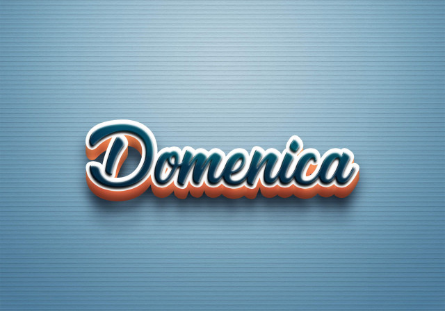 Free photo of Cursive Name DP: Domenica