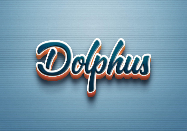 Free photo of Cursive Name DP: Dolphus