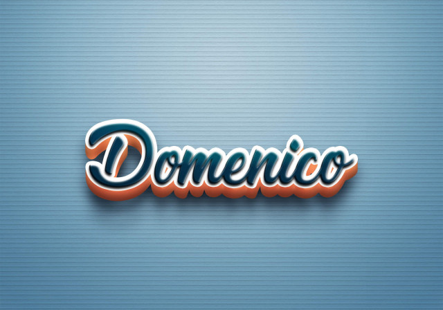Free photo of Cursive Name DP: Domenico