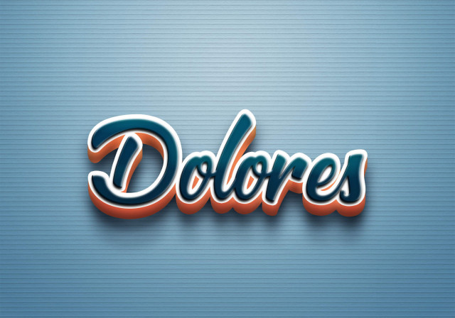 Free photo of Cursive Name DP: Dolores
