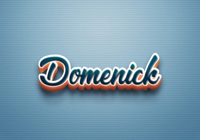 Free photo of Cursive Name DP: Domenick