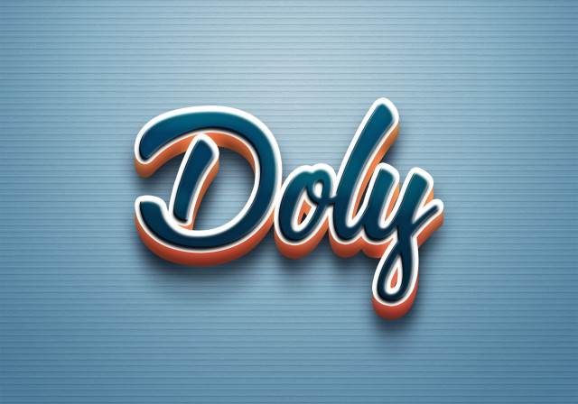 Free photo of Cursive Name DP: Doly