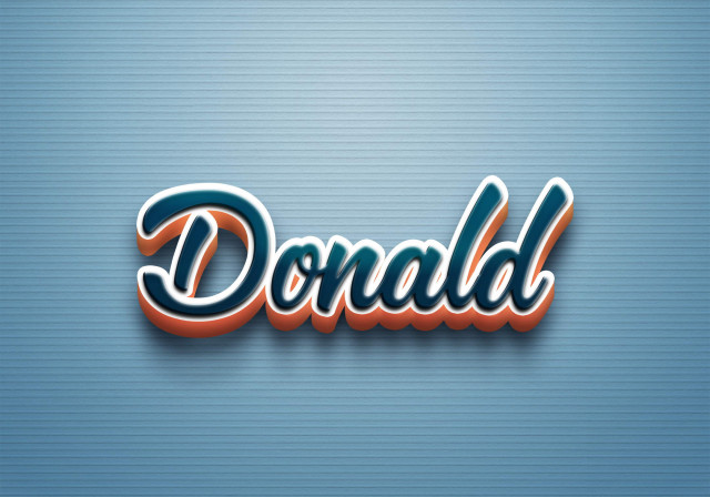 Free photo of Cursive Name DP: Donald