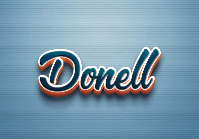 Free photo of Cursive Name DP: Donell