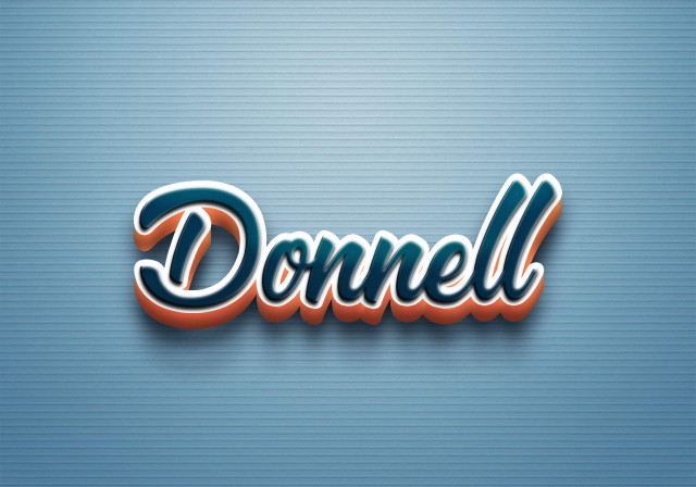 Free photo of Cursive Name DP: Donnell