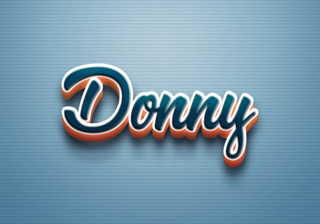 Free photo of Cursive Name DP: Donny
