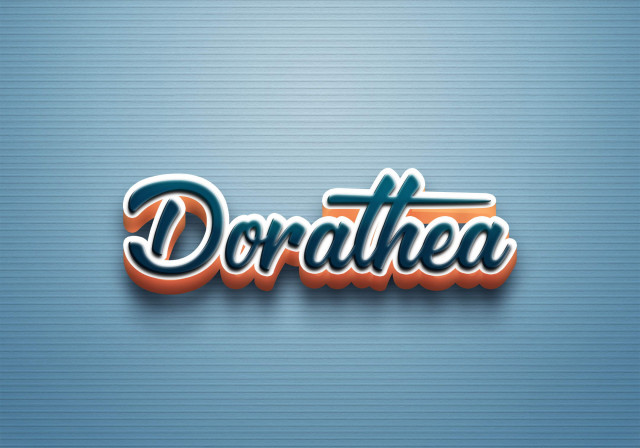 Free photo of Cursive Name DP: Dorathea