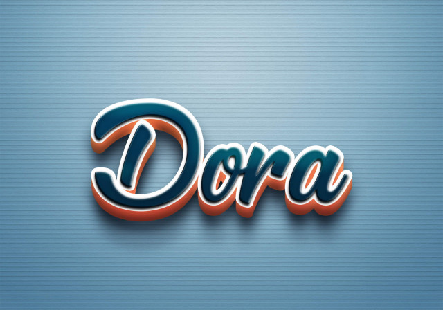 Free photo of Cursive Name DP: Dora