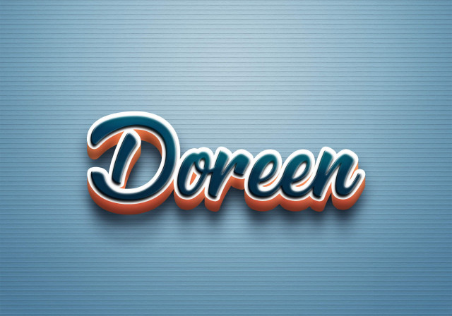 Free photo of Cursive Name DP: Doreen