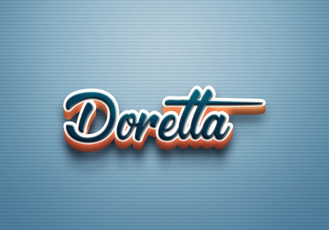 Free photo of Cursive Name DP: Doretta