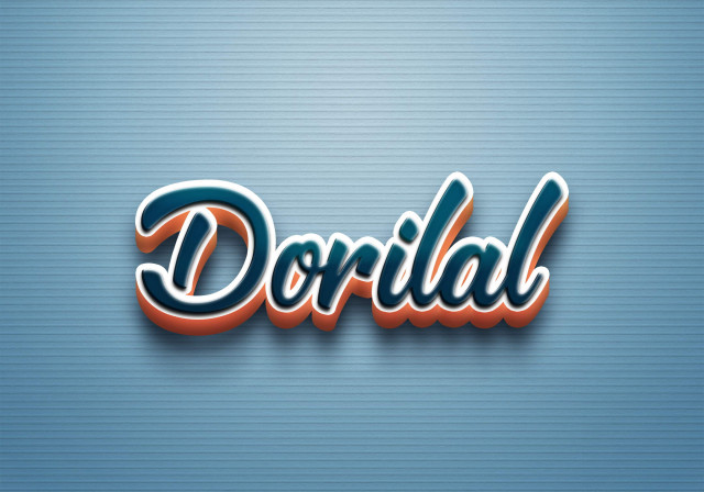 Free photo of Cursive Name DP: Dorilal