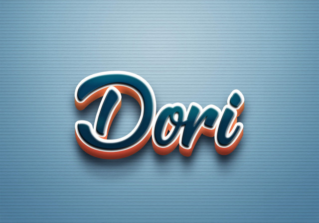 Free photo of Cursive Name DP: Dori