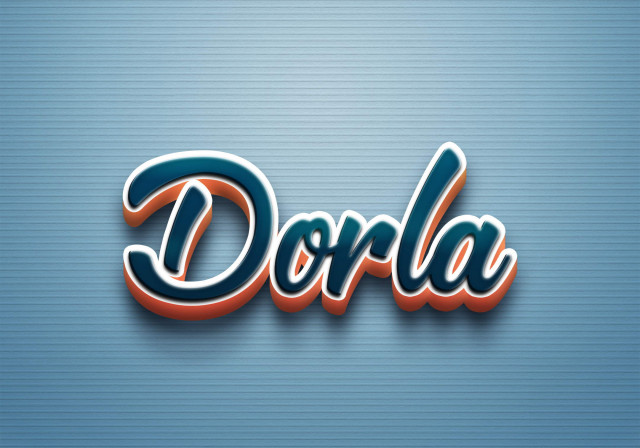 Free photo of Cursive Name DP: Dorla