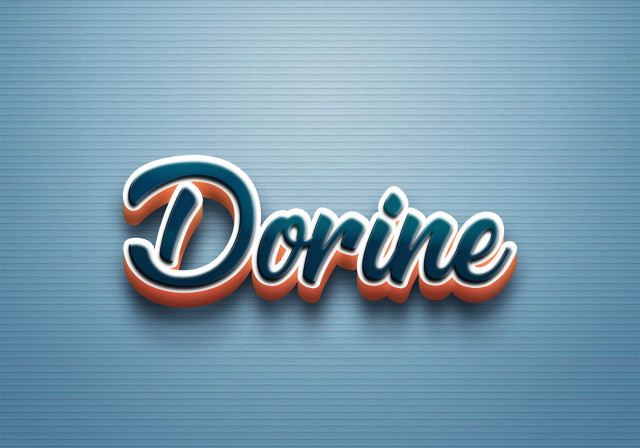 Free photo of Cursive Name DP: Dorine