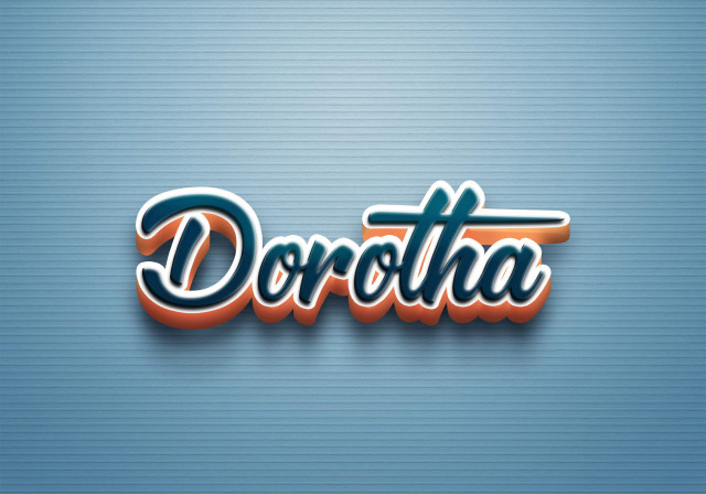 Free photo of Cursive Name DP: Dorotha