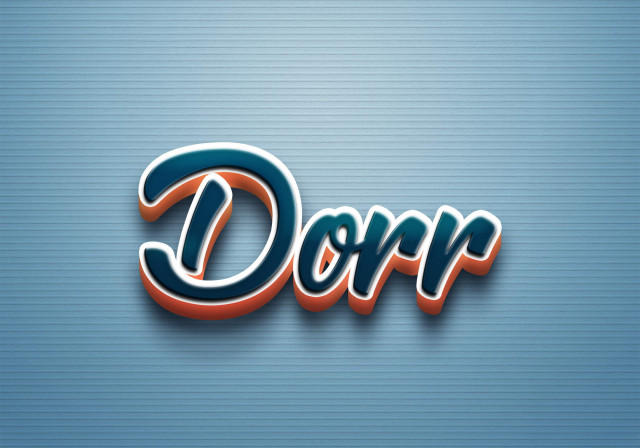 Free photo of Cursive Name DP: Dorr