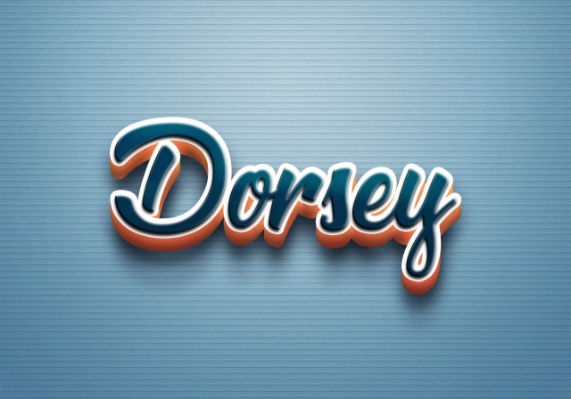 Free photo of Cursive Name DP: Dorsey