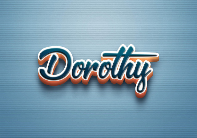Free photo of Cursive Name DP: Dorothy