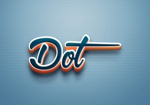 Free photo of Cursive Name DP: Dot