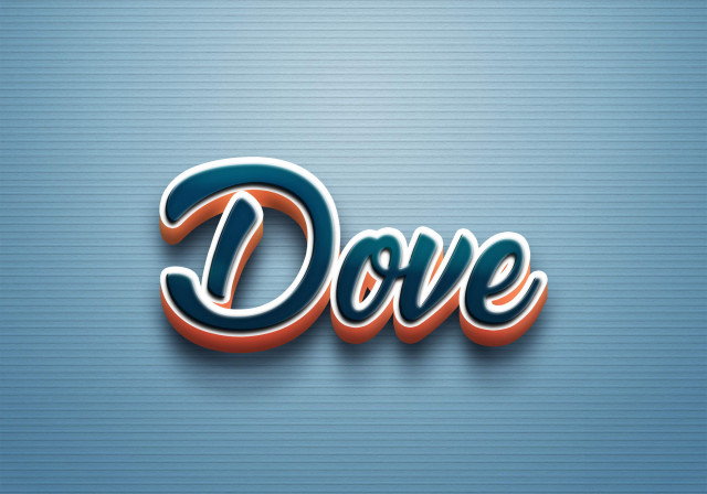Free photo of Cursive Name DP: Dove