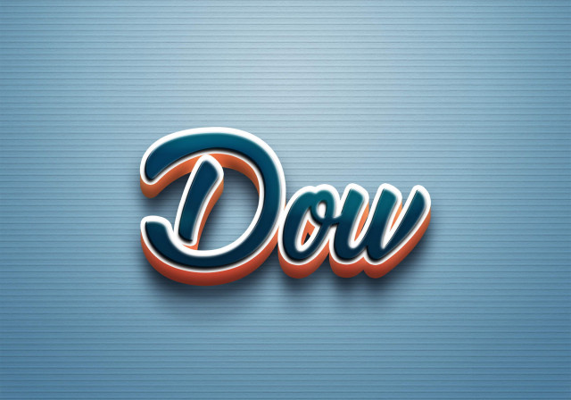 Free photo of Cursive Name DP: Dow