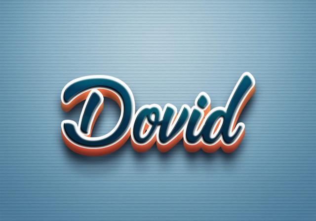 Free photo of Cursive Name DP: Dovid