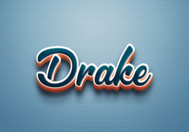 Free photo of Cursive Name DP: Drake