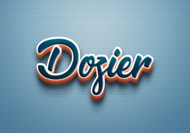 Free photo of Cursive Name DP: Dozier