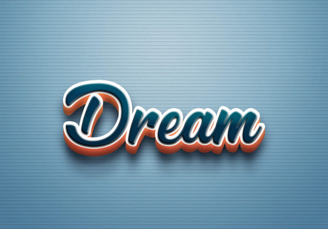 Free photo of Cursive Name DP: Dream