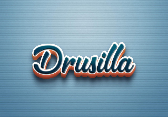 Free photo of Cursive Name DP: Drusilla