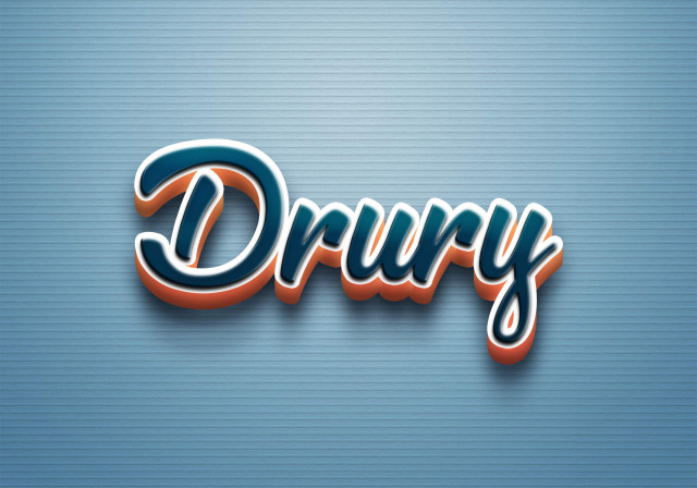 Free photo of Cursive Name DP: Drury