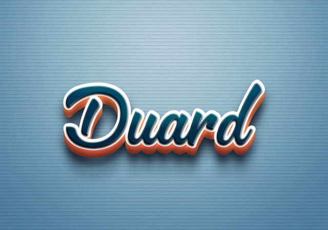 Free photo of Cursive Name DP: Duard