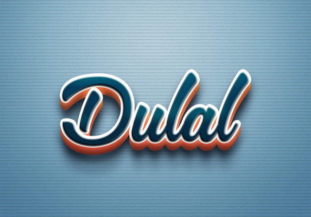 Free photo of Cursive Name DP: Dulal