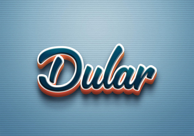 Free photo of Cursive Name DP: Dular