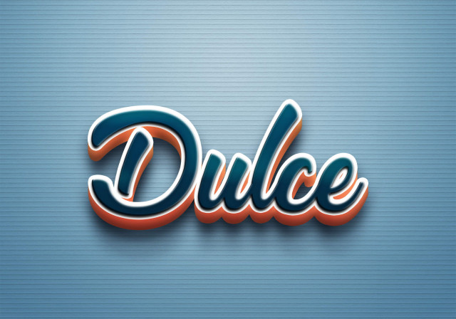 Free photo of Cursive Name DP: Dulce