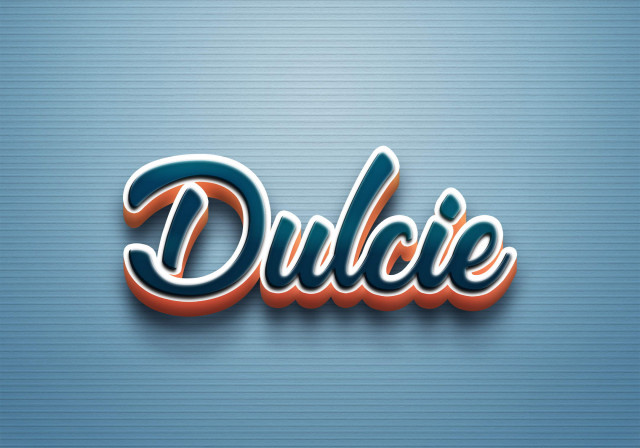 Free photo of Cursive Name DP: Dulcie