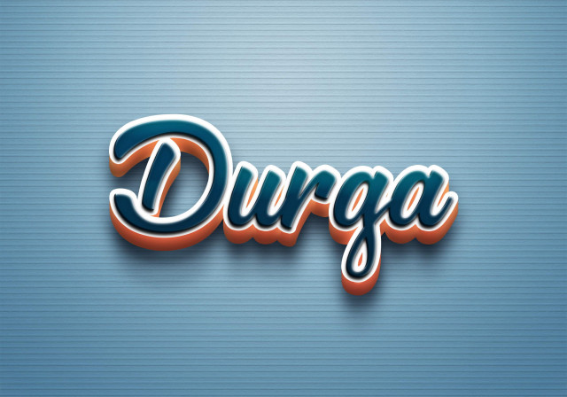 Free photo of Cursive Name DP: Durga