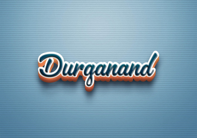 Free photo of Cursive Name DP: Durganand