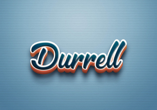 Free photo of Cursive Name DP: Durrell