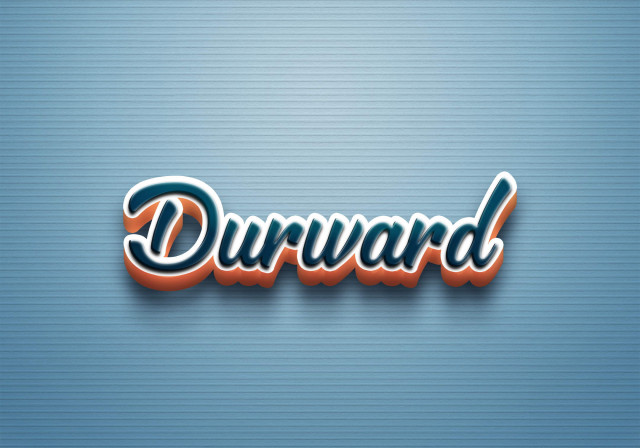 Free photo of Cursive Name DP: Durward