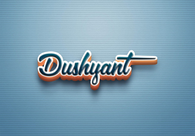 Free photo of Cursive Name DP: Dushyant