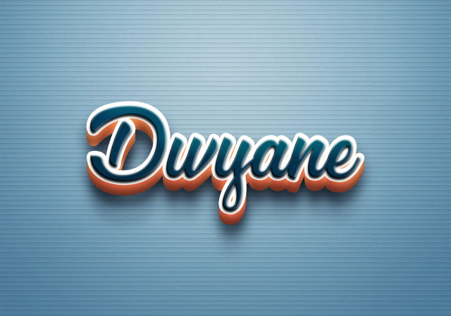 Free photo of Cursive Name DP: Dwyane