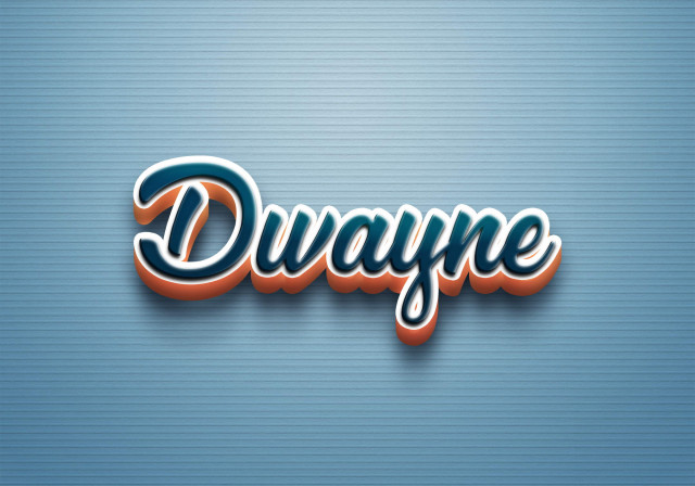 Free photo of Cursive Name DP: Dwayne