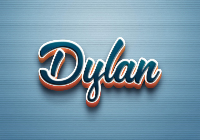 Free photo of Cursive Name DP: Dylan