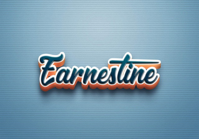 Free photo of Cursive Name DP: Earnestine