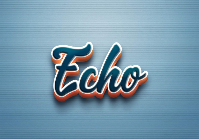 Free photo of Cursive Name DP: Echo