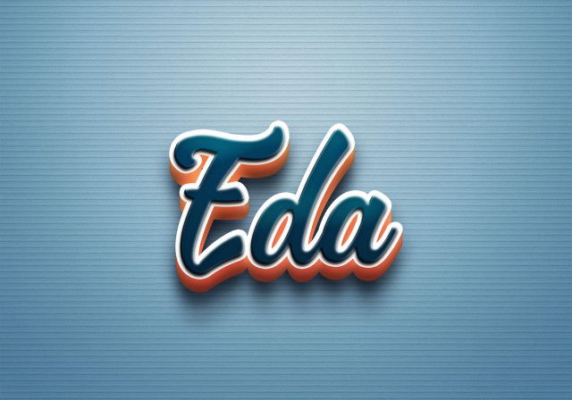 Free photo of Cursive Name DP: Eda