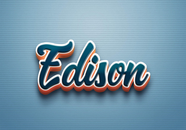 Free photo of Cursive Name DP: Edison